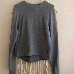 Light gray lulu lemon sweatshirt